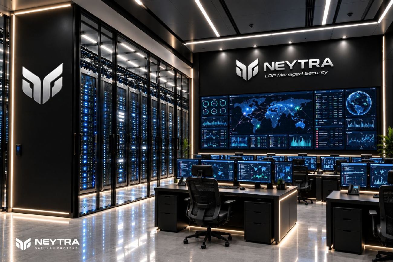 Ruang Security Operations Center bermerek NEYTRA