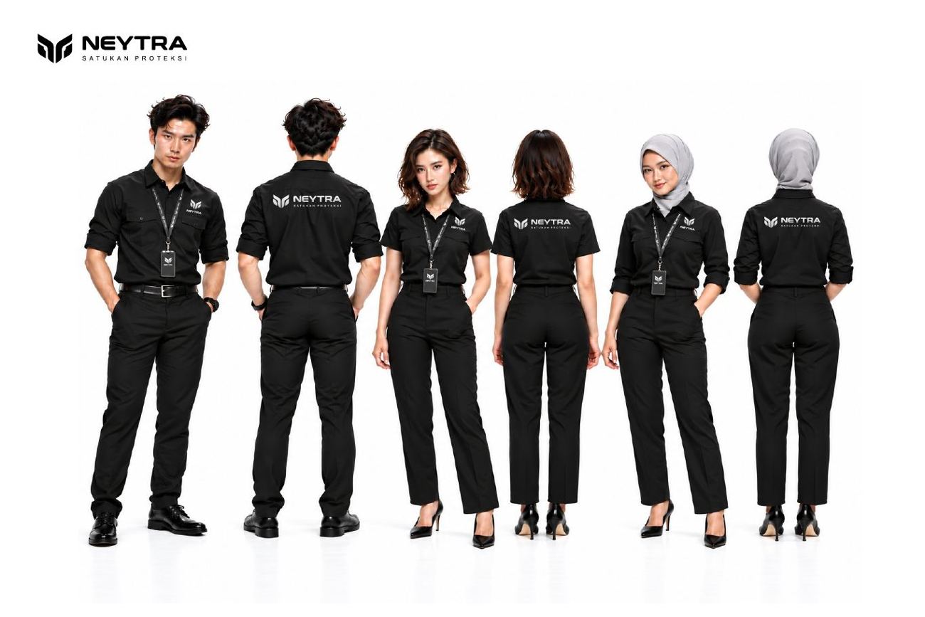 Tim berseragam hitam NEYTRA